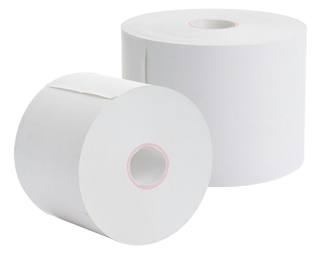 もどろーる 感熱レジロール紙 58mm × 63m × 20 コアレス 65μ （80巻）【沖縄・離島 お届け不可】