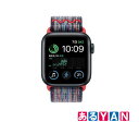 Apple Watch SE MA9A4J/A 第2世代 GPSモデル MC1J4FE/A 40mm ブルーレッドNikeスポーツループ 送料無料