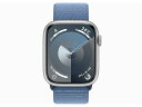 Apple Watch Series 9 GPSモデル 45mm MRQJ3J/A シルバーケース と MTFF3FE/A スターライトソロループ 45MM S...