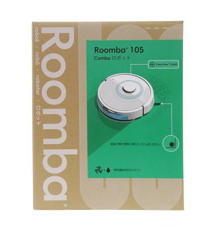 [新品]ルンバ iRobot ロボット掃除機105 Combo Y311260 ホワイト 吸引＋拭くタイプ...