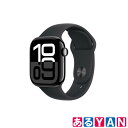Apple Watch Series 10(GPSモデル) MWWE3J/A 42mmジェットブラックアルミニウムケースとブラックスポーツバンド - S/M 新...