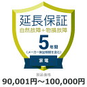 自然故障 物損故障 延長保証 5年に延長 対象商品90,001円から100,000円