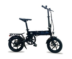 新商品 ペダル付原付　電動自転車モペット版 軽量ハイパワーモーター 折りたたみフルアルミ EVER-BLUE 14インチ