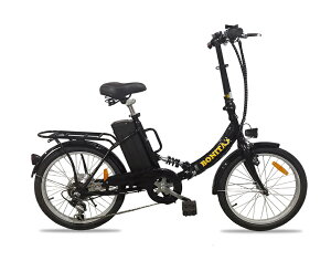 ペダル付原付 E-BIKE20PLUS-L 36Vリチウムイオンバッテリー版　SHIMANO製6段変速付 LED照明付 折りたたみタイプ 20インチ　布カゴ付き　公道走行可