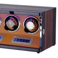 HOKUTOワインディングマシーン腕時計自動巻き器ウォッチワインダー3本巻き上げLEDライト付き超静音