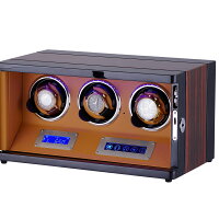 HOKUTOワインディングマシーン腕時計自動巻き器ウォッチワインダー3本巻き上げLEDライト付き超静音
