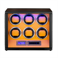 HOKUTOワインディングマシーン腕時計自動巻き器ウォッチワインダー6本巻き上げLEDライト付き腕時計自動巻きワインディングマシン時計収納ケースメンズレディース自動巻き機ウォッチケース時計ケースギフトスタンドプレゼント超静音