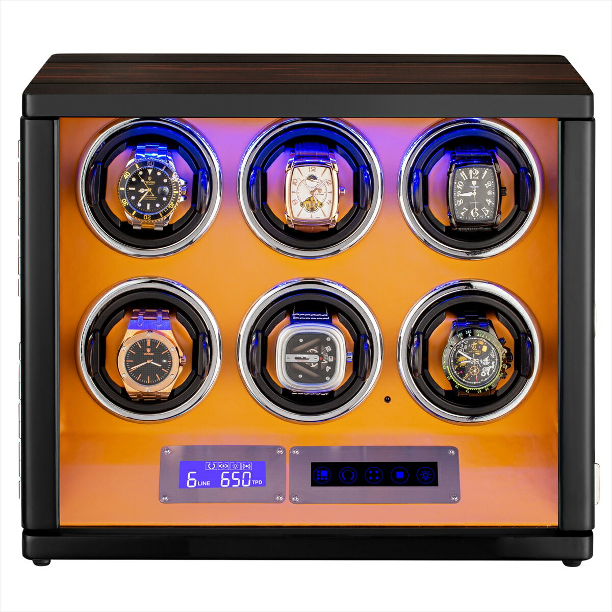HOKUTO|ワインディングマシーン HTB600C(ワインダー)6本|腕時計自動巻き器|プレゼント|誕生日 父の日|母の日|プレゼント