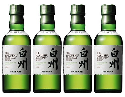 サントリー シングルモルト 白州 180ml（4本セット／合計720ml