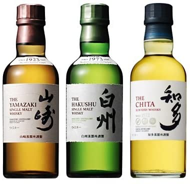 サントリー 山崎＆白州＆知多（全て180ml） ジャパニーズウイスキー飲み比べ3本セット