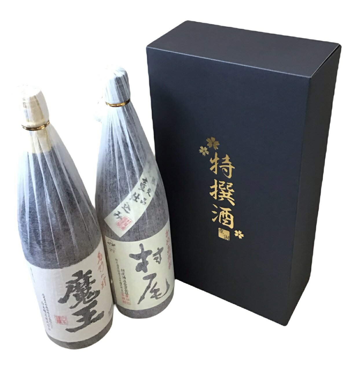 魔王 特撰酒箱入り 芋焼酎 魔王＋ 村尾 (共に1800ml) 飲み比べ2本セット