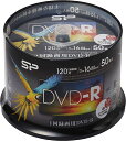 シリコンパワー 1回録画用 DVD-R 1-16倍速 ホワイトワイドプリンタブル 50枚スピンドル SPDR120PWC50S
