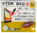 終売　★TDK DR120DPWC10UA　録画用DVD-R デジタル放送録画対応(CPRM) 1-16倍速 インクジェットプリンタ対応(ホワイト・ワイド) 10枚パック 5mmケース