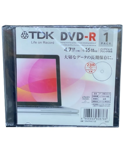 終売　★DR47PWC1UE　TDK　データ用DVD-R　1枚　4.7GB　1-16倍速対応　インク ...