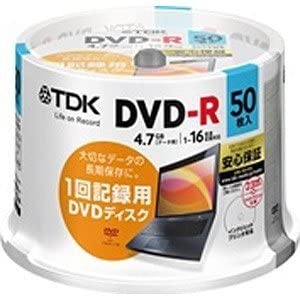 終売　★TDK 16倍速対応 データ用DVD-Rメディア(4.7GB・50枚) DR47PWC50PB-BC