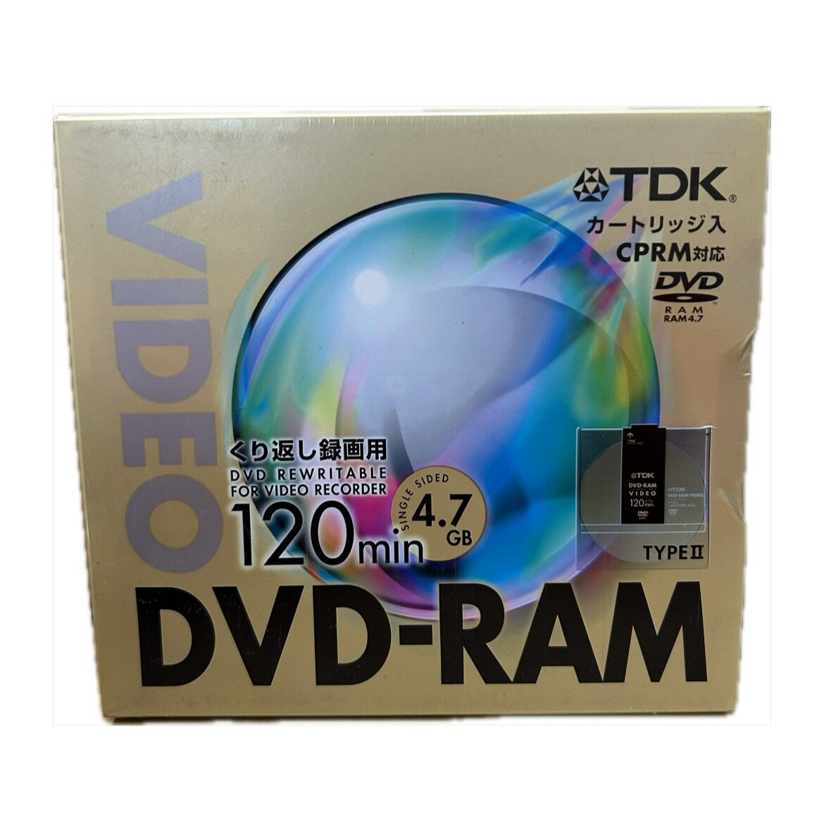 【終売】訳あり【TDK】 DVD-RAM 120分 4.7GB くり返し録画用 1枚 カートリッジ入 CPRM対応