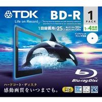 終売　★BRV25PWB1A TDK 4倍速対応BD-R 1枚パック　25GB ホワイト プリンタブル