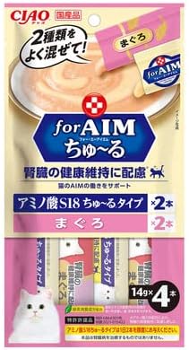 forAIM ちゅ～る 腎臓の健康維持に配慮　まぐろ　14g×4本　CA-02