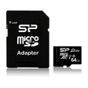 シリコンパワー Elite UHS-1 microSDXC 64GB (SDカードアダプター付) SPJ064GMSDEU1