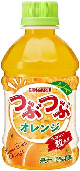 乐天商城 - ◆2ケース◆【サンガリア】つぶつぶオレンジ 280ml×48本 たのしい粒食感♪