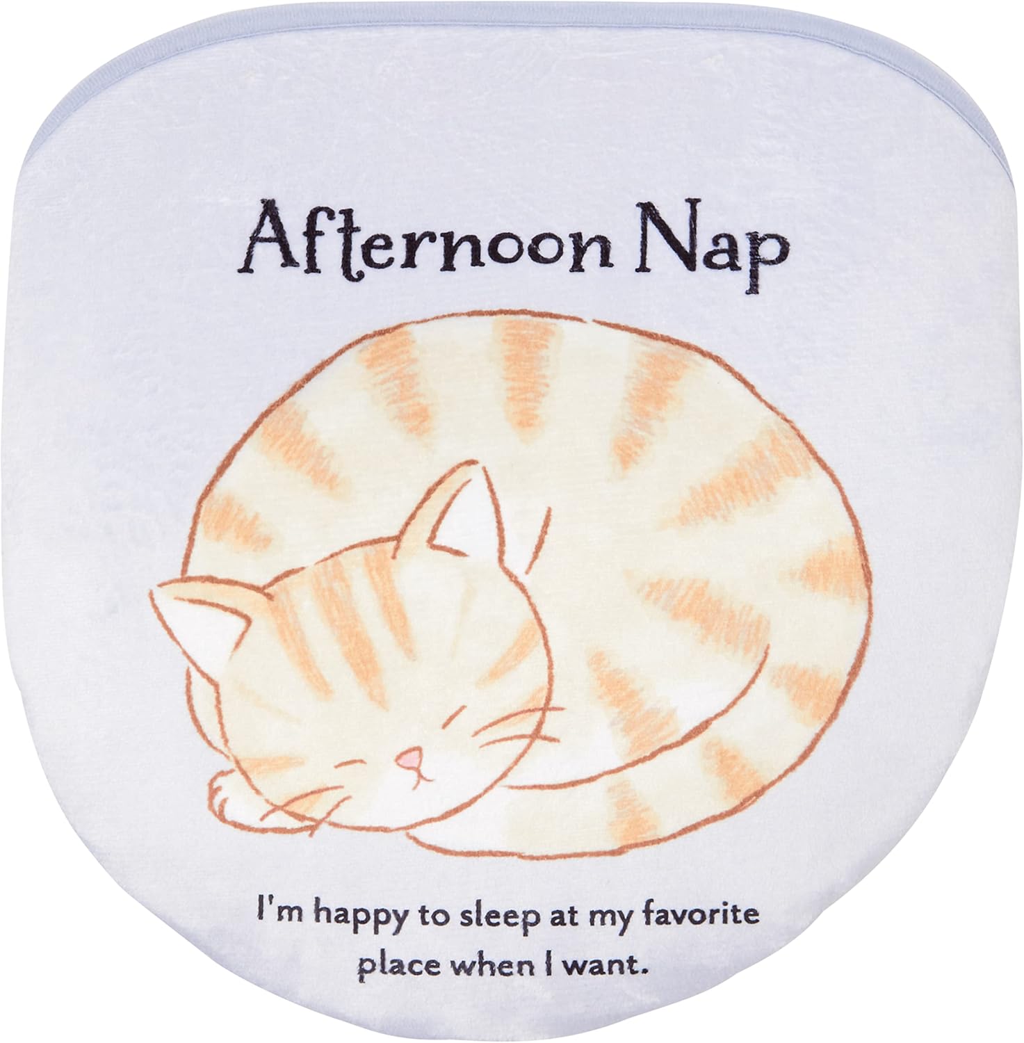 【明邦】ねこ の お昼寝 トイレふたカバー 茶トラ　ME249