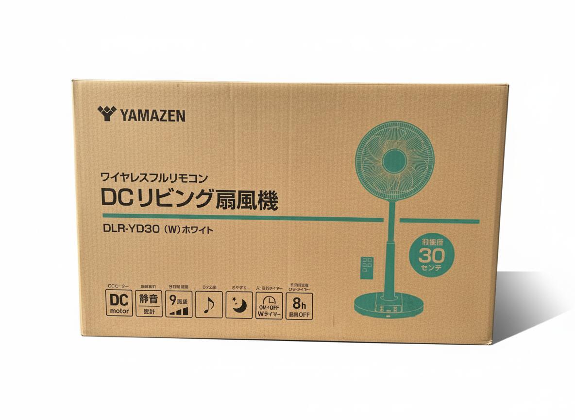 Yamazen - 【山善】DCリビング扇風機 ワイヤレスフルリモコン DLR-YD30 ホワイト 羽根径30センチ