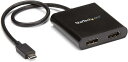 ◆訳あり◆【StarTech.com】USB-C - HDMIマルチモニターアダプタ 2ポートMSTハブ 4K対応 2ポートHDMI Windowsのみ対応 M...