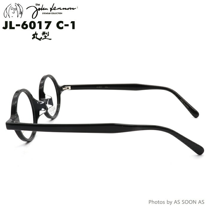 John Lennon ジョンレノン JOHN LENNON JL6017 1:ブラック メガネ 42 眼鏡 めがね 丸 ラウンド 黒ぶち セル アセテート 送料無料