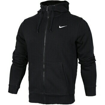 NIKE CLUB FZ HOODY SWOOSH ナイキ クラブ スウッシュ フルジップ フーディー ブラック