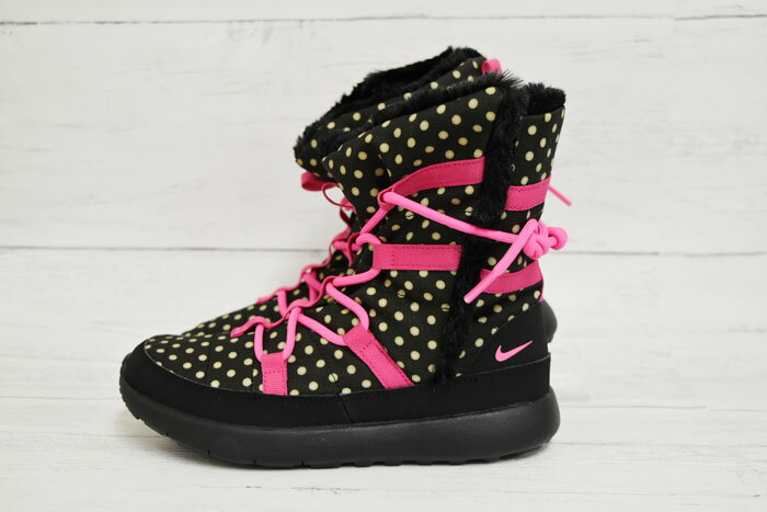 NIKE ROSHE ONE HI PRINT (PSV) BLACK/PINK POW-VIVID PINK-WHT ナイキ ローシ ワン ハイ