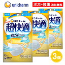 超快適マスク 超快適 マスク 息ムレクリア ふつう 6枚入 3個セット ふつうサイズ 息ムレ 快適 ユニチャーム