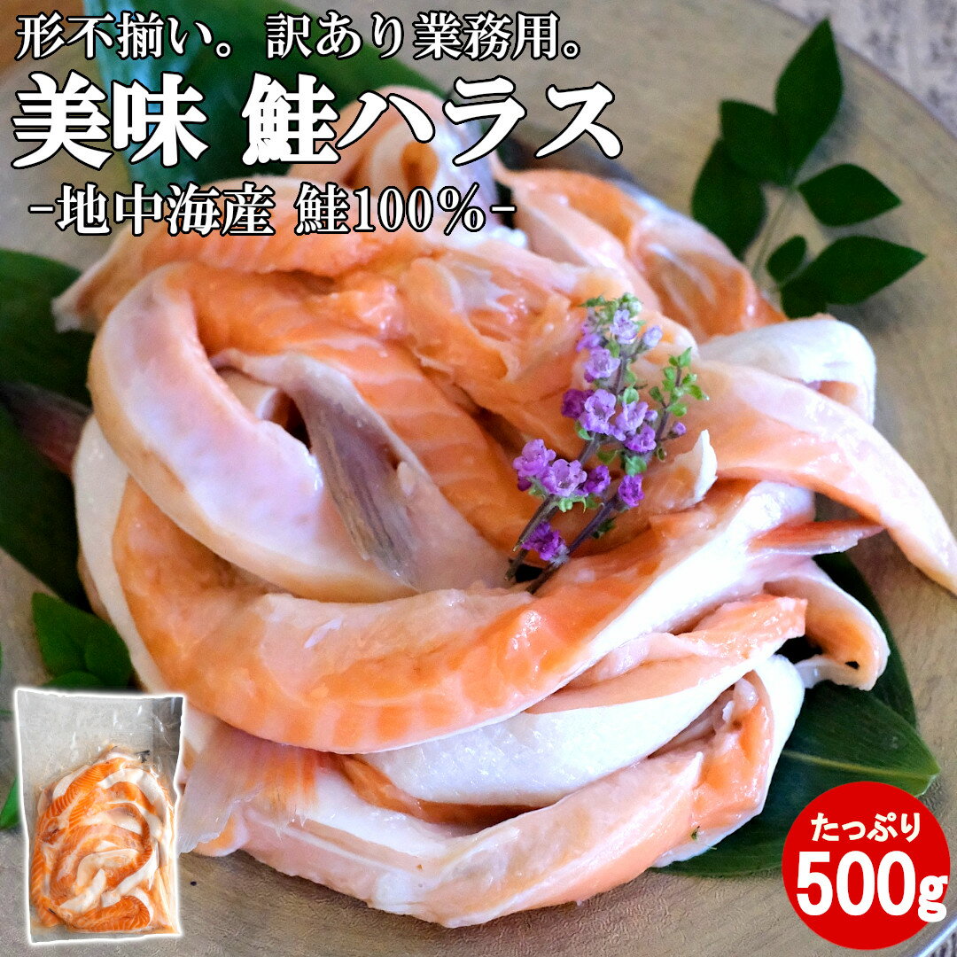 【最強配送対応&2セット購入で1000円クーポン有り】 鮭ハラス 500g 脂身絶品 訳あり 業務用 切身 お弁当 おにぎり お弁当 お茶漬け 酒のつまみ おい...