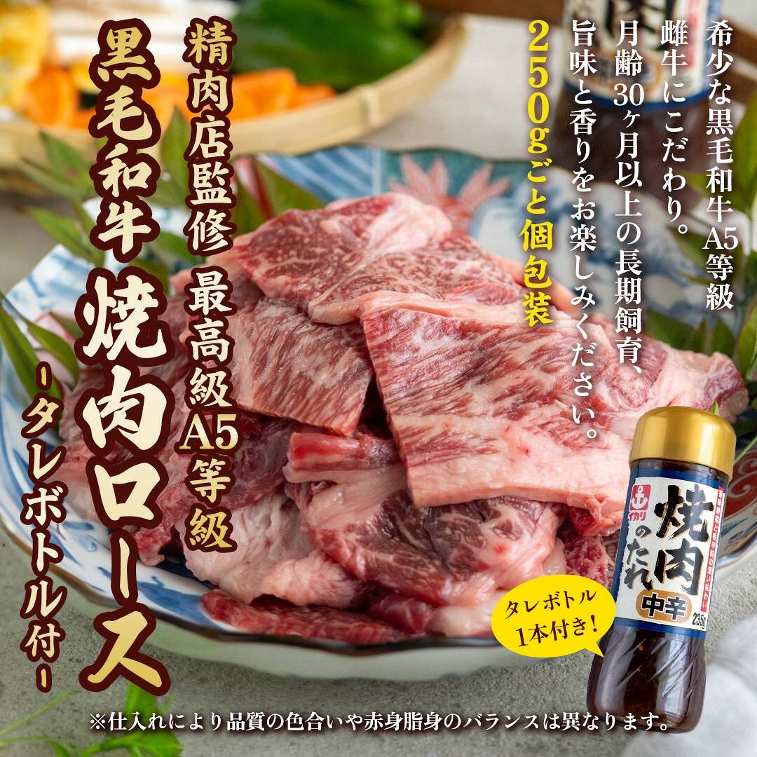 【マラソン限定500円クーポン配布中!!】特選A5雌牛 黒毛和牛 肩ロース 焼肉用 250g タレ ボトル付き セット 国産牛 和牛 牛肉 赤身 BBQ バーベキュー 焼肉用 冷凍 asagohan-10000458 美容と健康フード 朝ごはんラボ サンプル画像2