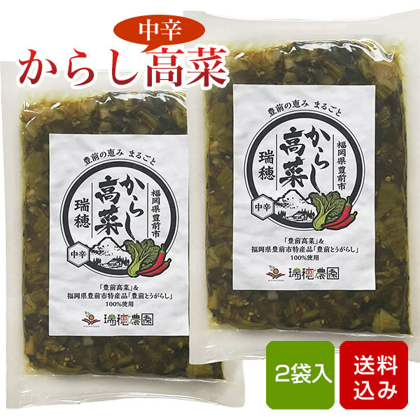 【訳あり】からし高菜 120g×2袋 高菜 国産 漬物 漬け物 福岡県産 メール便のサムネイル