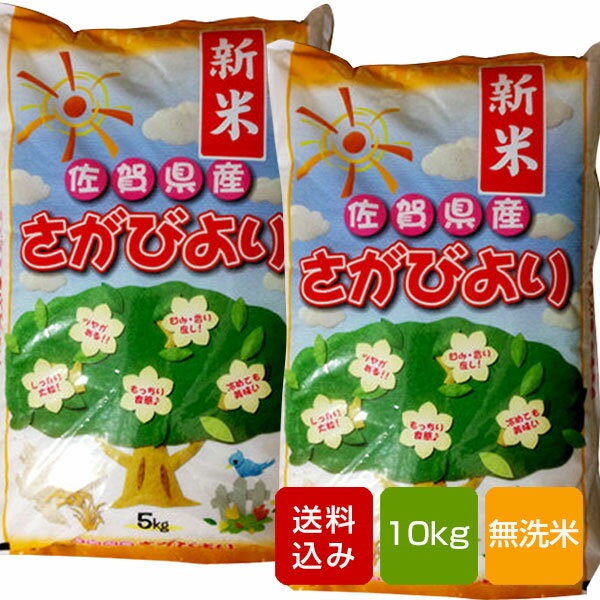 【送料無料】さがびより 無洗米 10kg 佐賀県産 一等米 30年産...