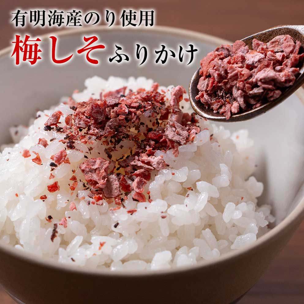梅しそふりかけ すっぱいふりかけ 赤しそ 添加物不使用 砂糖不使用 九州産 メール便