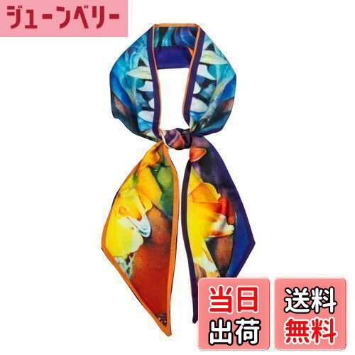 【送料無料】[RIIQIICHY] リボンスカーフレディースネッカチーフ 長方形 細い 髪飾り バッグ飾り 髪飾..