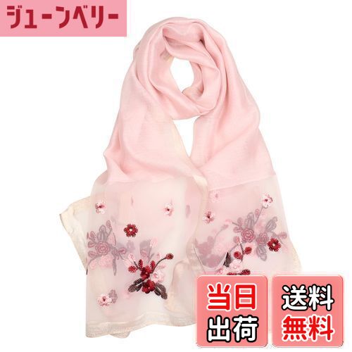 【送料無料】[Lycharoty] ストール レディース 春夏 春物 夏用 大判 uvカット 冷房対策 薄手 シルク 花..