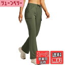 【送料無料】バリーフ(Baleaf) レディース トレッキングパンツ フレア パンツ 登山 ズボン 薄手 アウトドアパンツ 登山パンツ ソフトシェルパンツ ロングパンツ 軽量 速乾 色:グリーン、サイズ:S