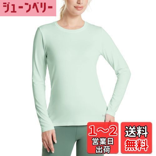 【送料無料】[バリーフ] レディース 長袖 Tシャツ ランニング ニット 速乾 色：グリーン、サイズ：2XL
