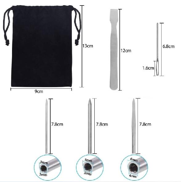 【送料無料】COOLBOTANG パラコードステッチ 5点セット パラコードニードル ステンレス スチール パラ..