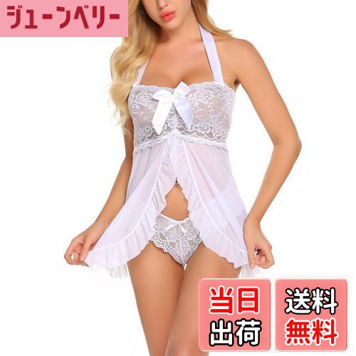 【送料無料】[Avidlove] ランジェリー セクシー レース ベビードール 上下セット 過激 変態 オープンフ..