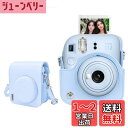 BEADY mini 12 専用カメラケース インスタントカメラ 保護カバー 傷つけ防止 ショルダーストラップ付き ブルー