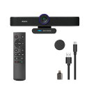 Tenveo VA300C 4Kウェブカメラマイクとスピーカー内蔵一体型webカメラ 4倍デジタルズーム AI顔認識広角80°USB&Type-C接続プライバシ...