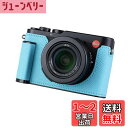 SIUTATDSH カメラハーフケース Leica D-LUX 8用、ビンテージメタル本革インスタントカメラ保護ケース スタイリッシュ ポータブル 耐衝撃 (ブ...