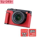 SIUTATDSH カメラハーフケース Leica D-LUX 8用、ビンテージメタル本革インスタントカメラ保護ケース スタイリッシュ ポータブル 耐衝撃 (レ...