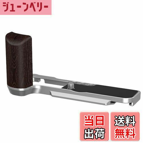 【送料無料】SIUTATDSH カメラグリップ 適用 Fuji 富士 X100VI X100 M6 専用 L型クイックリリースプレート、グリップ 木製ハンドル、電池交換でき、三脚設置でき、Arca Swiss規格 (SL)