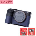 SIUTATDSH カメラハーフケース 適用 Sony A7C2 A7C M2 a7cii ビンテージメタル本革インスタントカメラ保護ケース スタイリッシュ ポ...