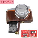 SIUTATDSH カメラケース PUレザー 適用 Panasonic パナソニック LUMIX GF10 GF9 GF8 GF7 ケース ライナーケース カメラホルダー、耐震・耐衝撃・便携?三脚設置でき、電池交換でき。 (コーヒー色)
