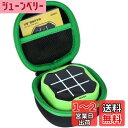 (ケースのみ)Tic Tac Toe ボードゲーム 3イン4 Tic Tac Toe 機械ハンドヘルドパズルゲームコンソール収納ケース ブラック+グリーン - ...